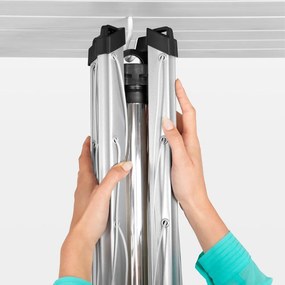 Ezüstszínű kerti ruhaszárító 60 m Topspinner – Brabantia