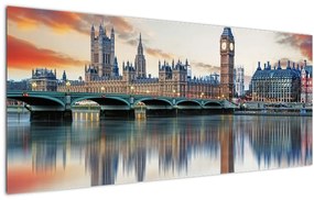 Kép - a Parlament londoni házai (120x50 cm)