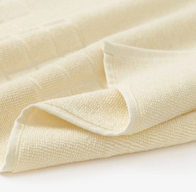 Goldea frottír fürdőszobai szőnyeg mozaika – krémszínű 50 x 70 cm