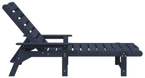 Napozóágy Tengerészkék 53x162x98.5 cm HDPE
