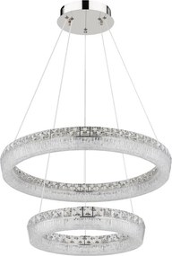 Globo 67387-60 - LED, fényerőszabályozható kábeles függeszték LAUREL LED/60W/230V átlátszó+ távirányító