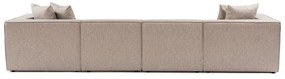 Sarokkanapé Sora (L1-O1-O1-1R-POUFFE ) - Homok Bézs