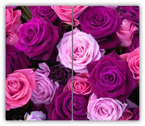 Üveg vágódeszka Roses 60x52 cm