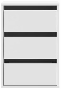 vidaXL fehér szerelt fa fiókos sarokszekrény 40 x 41 x 58 cm