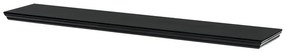 Lebegő polc fekete 120 cm MDF P-026