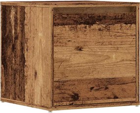 vidaXL antik fa szerelt fa tárolódoboz 40,5 x 40 x 40 cm
