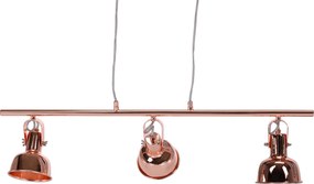 Függőlámpa retro stílusban, fém, rose gold, AVIER TYP 4