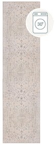 Krémszínű mosható futószőnyeg 60x230 cm Teo Traditional – Flair Rugs