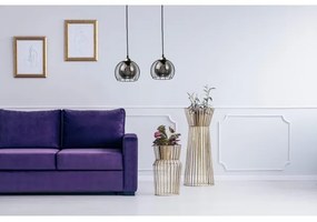 Csillár zsinóron SOLO BLACK 2xE27/60W230V fekete/arany