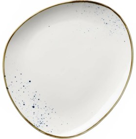 Mäser Ovális tál Pintar White kék pöttyös 26 x 23cm, S
