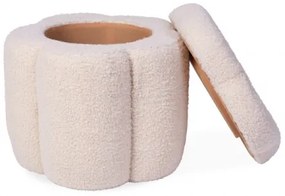 Childhome - Taburet FLOWER átm. 35 cm krémes