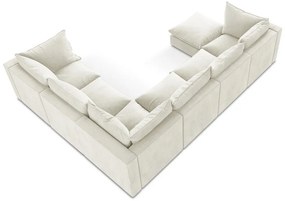 Bézs sarokkanapé (jobb oldali-U alakú) Manao – Makamii