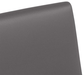 vidaXL Kerekes Étkező Székek 2 pcs Szürke 57 x 66 x 94 cm Műbőr