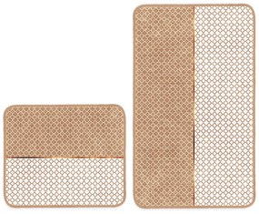 Bézs fürdőszobai kilépő szett 2 db-os 60x100 cm – Mila Home