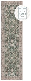 Zöld mosható futószőnyeg 60x230 cm Beau Floral – Flair Rugs