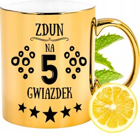 Prémium Arany Csillogó Bögre Ajándék Nyomtatott Fotóval