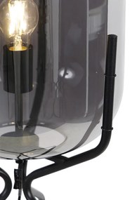 Okos állólámpa fekete, WiFi A60 füstüveggel - Bliss