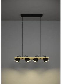 Eglo 900883 - LED RGBW Dimmelhető csillár zsinóron HORNWOOD-Z 4xLED/3,7W/230V