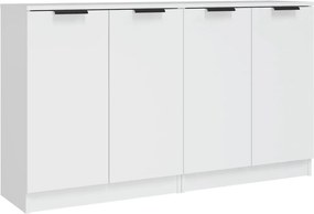 vidaXL 2 db fehér szerelt fa tálalóasztal 60 x 30 x 70 cm