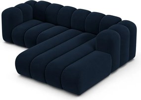 Sötétkék sarokkanapé (jobb oldali) Lupine – Micadoni Home