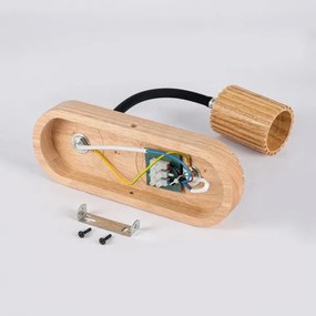 Brilagi - MODERN WOOD fali lámpa 1xG9/5W/230V + 1xGU10/8W, kaucsukfa