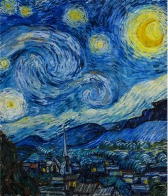 Van Gogh Csillagos éj poszter A2 59,4x42cm sötétkék #378