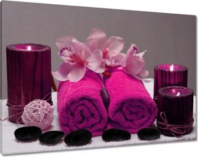 Vászonkép 100x70 Őrült törölköző Fukszia