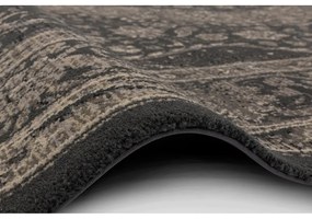 Sötétszürke gyapjú szőnyeg 100x180 cm Zana – Agnella