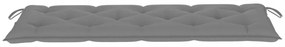 szürke oxford szövet kerti padpárna 150 x 50 x 7 cm