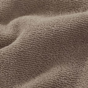 Goldea bordűr nélküli frottír törölköző és fürdőlepedő soft – szürkésbarna 70 x 140 cm