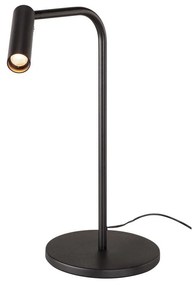 Asztali lámpa, 39,3cm magas, fekete, 3000K melegfehér, 330 lm, CRI 80, 40°, SLV Karpo 1001461