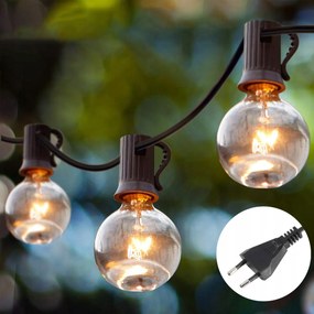 Girlanda Kerti lámpák 7.6m 27db vízálló fénylánc zsinór