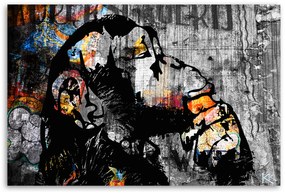 Gario Vászonkép Banksy street art majom Méret: 100 x 70 cm