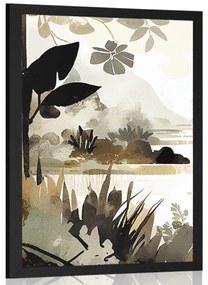 Plakát tó a dzsungelben