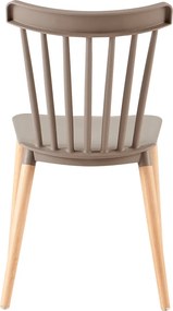Étkezőszék, szürke/bükk, ZOSIMA
