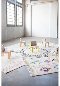 Bézs-natúr színű gyerek szék Vintage Blue – Lorena Canals