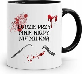 Bögre Fekete Fogorvos Ajándék Az Emberek Nem Csendesednek El fényképes nyomattal