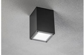 Lámpa Mennyezeti lámpatest LENTO, aluminium, 100x130, IP54, max 35W, négyzet, grafit