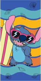 Disney Lilo és Stitch, A csillagkutya Waves fürdőlepedő, strand törölköző 70x140cm (Fast Dry)