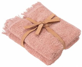 Rózsaszín pamut törölköző szett 2 db-os 30x50 cm FRINO – Blomus