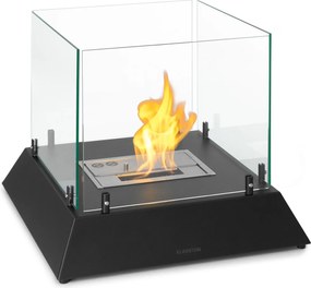 Klarstein Phantasma Cubo, etanol kandalló, rozsdamentes acél égő, füst- és szagmentes, biztonsági üveg