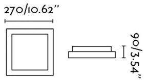 FARO 62983 - Mennyezeti lámpa TOLA 1 1xE27/20W/230V