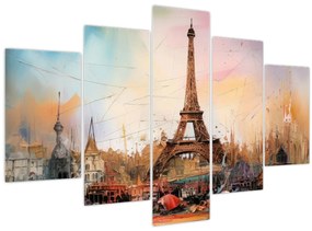 Kép - Az Eiffel-torony festménye (150x105 cm)