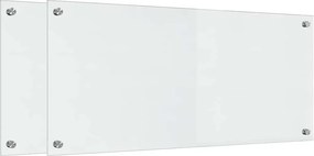 vidaXL Konyhai splashback 2 pcs Átlátszó 90 x 40 cm edzett üveg