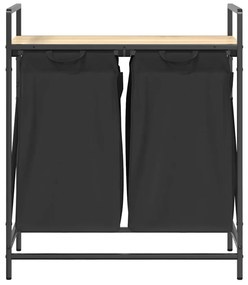 sonoma tölgy mosodai kosár 2 rekeszes polccal