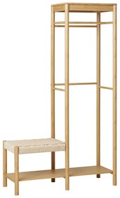 Natúr színű bambusz előszoba bútor Ember – House Nordic