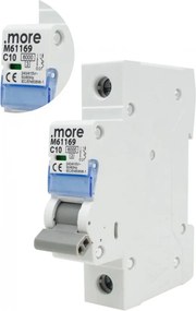 Túláramvédő Kapcsoló 6kA 1P C 10A IP20 Din sínre Ecolight