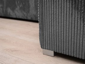 U alakú ülőgarnitúra SMART COSARO 295x140 cm, sötétszürke