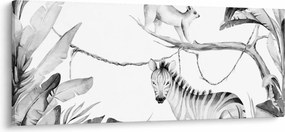 Kép - Akvarell dzsungel (120x50 cm)