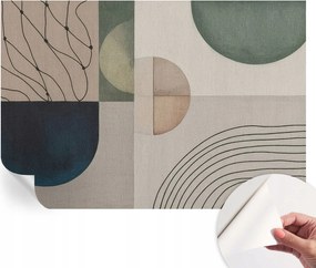 Matt öntapadós fotótapéta falra Geometrikus formák 152x104 cm